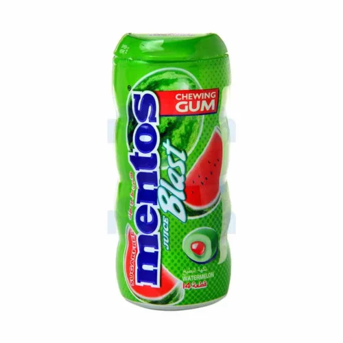 Chewing-gum Sans sucres saveur pastèque Juice Blast 24g - MENTOS