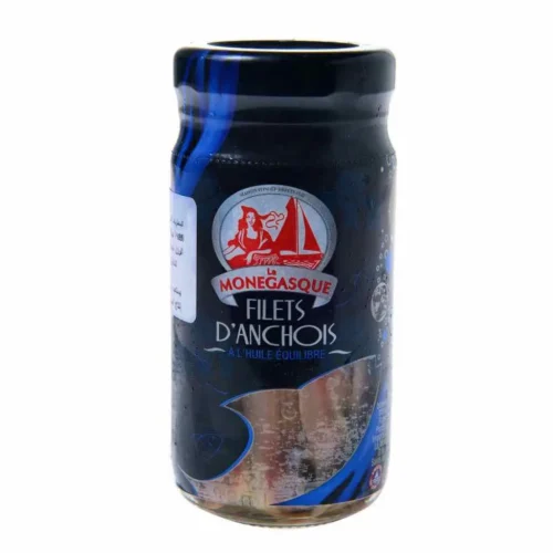 Filets d'anchois à l'huile en verrine 100g - LA MONEGASQUE