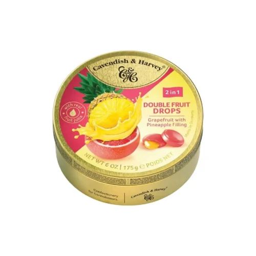 Bonbons au pamplemousse fourrés à l'ananas Gouttes 175g - CAVENDISH & HAVERY