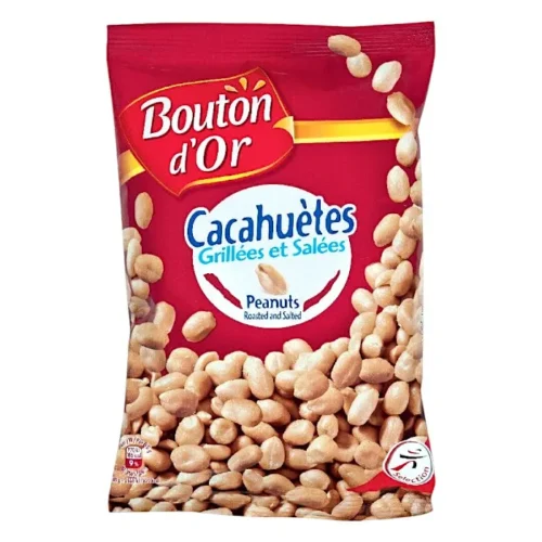 Cacahuètes grillées & salées 250g - BOUTON D'OR