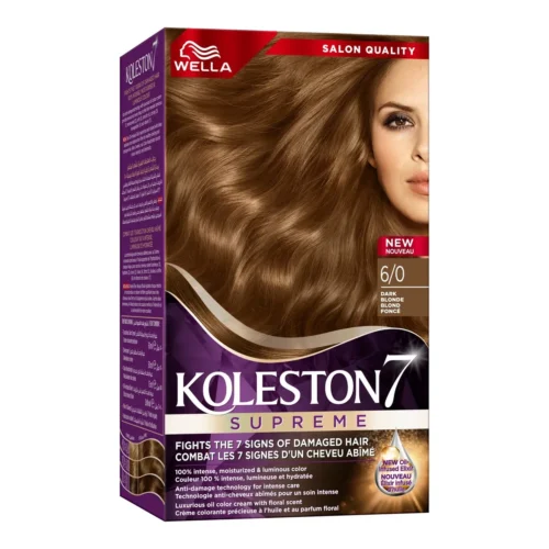 Coloration blond foncé Wella 6/0 - KOLESTON