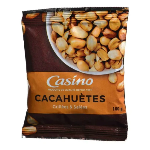 Cacahuètes grillées et salées 100g - CASINO