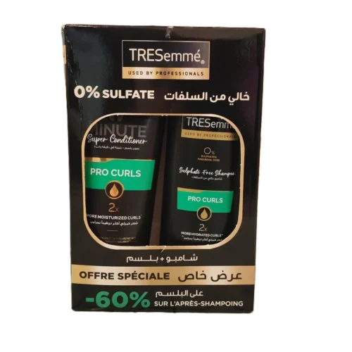 Shampooing sans sulfate 250ml + Après shampoing 180ml - TRESEMME