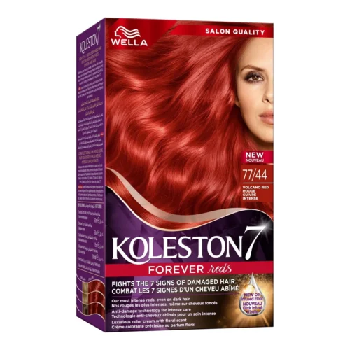 Coloration rouge cuivré intense Wella 77/44 - KOLESTON