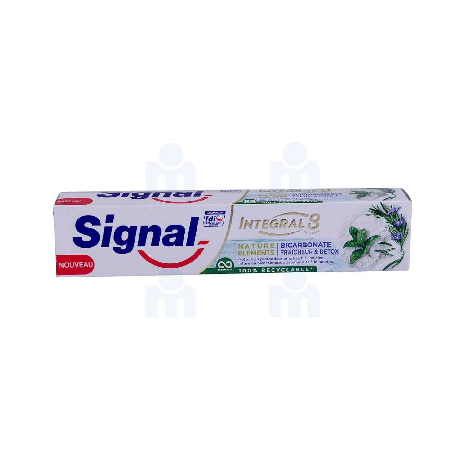 Dentifrice Integral 8 nature elements bicarbonate 75ml - SIGNAL