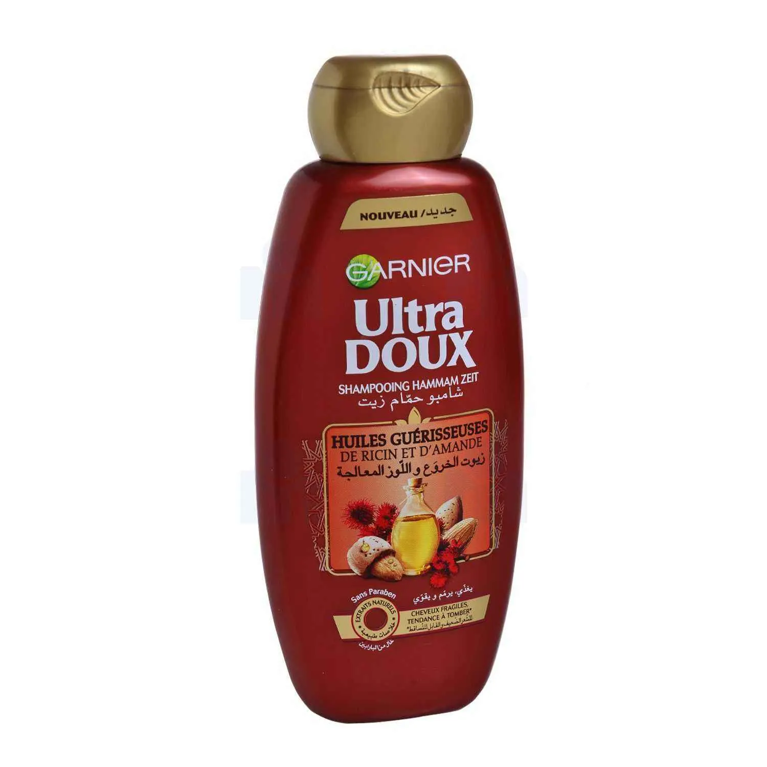 Shampoing aux Huiles guérisseuses de ricin et d’amande 400ml - ULTRA DOUX