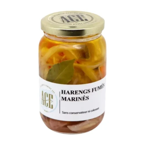 Filets de harengs marinés pot de verre 350g - ACE MARÉE