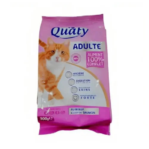 Croquettes de volaille pour chat adulte 300g - QUATY