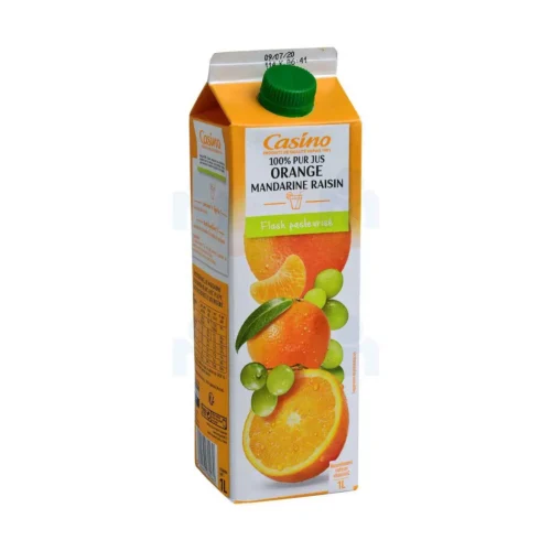 Casino Pur jus d'orange mandarine et raisin 1L