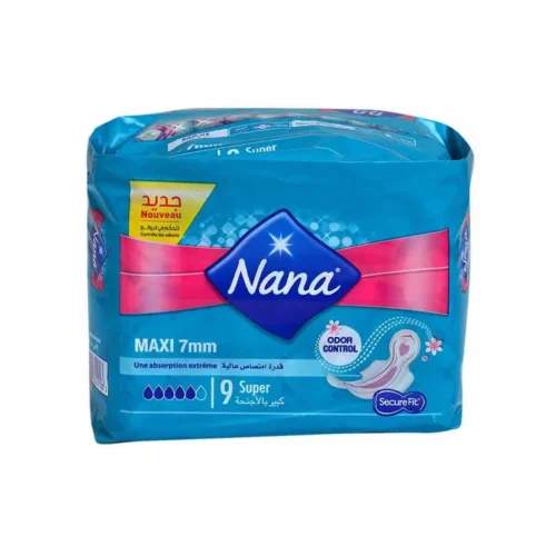 Serviettes hygiéniques maxi super x9pcs - NANA
