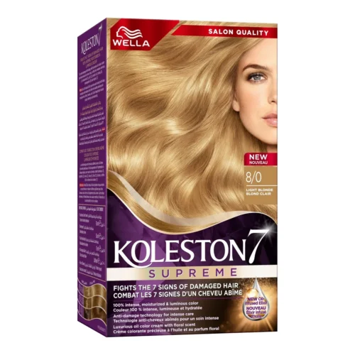 Coloration blond clair Wella 8/0 - KOLESTON