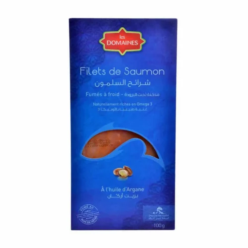 Filets de saumon fumés à l'huile d'argan 100g - LES DOMAINES
