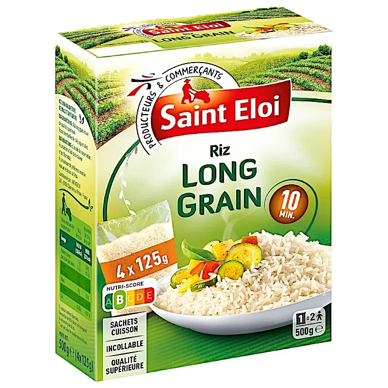 Riz long grain 10 min 4x125g - SAINT ELOI