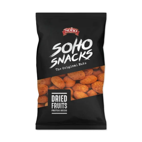 Amandes saveur barbecue en sachet 80g - SOHOSNACKS