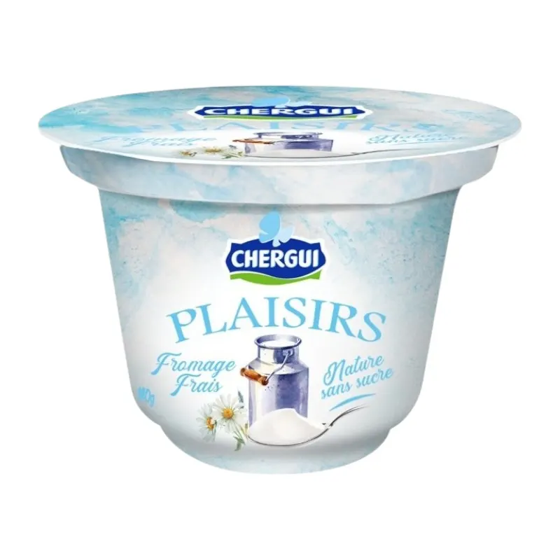 Fromage frais nature sans sucre 140g - LES PLAISIRS DE CHERGUI