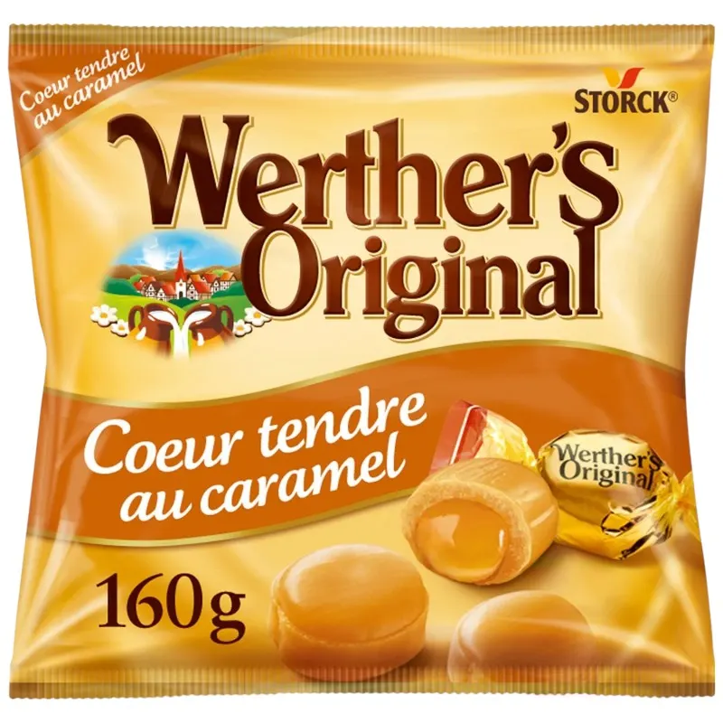Bonbons caramel coeur tendre 160g - WERTHER'S