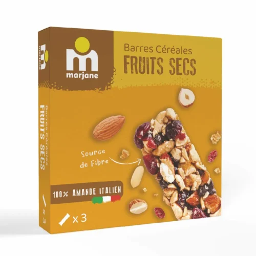 Barres de céréales aux fruits secs 126g - MARJANE