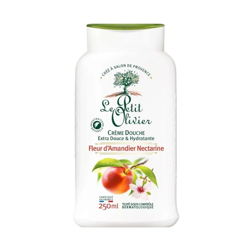 Crème de douche fleur d'amandier nectarine 250ml - LE PETIT OLIVIER