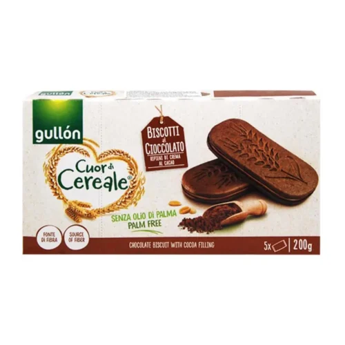 Biscuits sandwich céréales double cacao 200g - GULLÓN