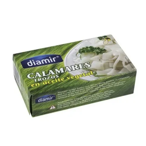 Morceaux de calamars à l'huile 110g - DIAMIR