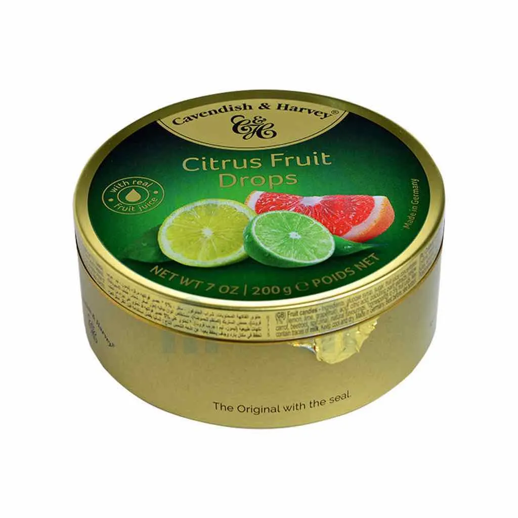 Bonbons aux agrumes Citrus Fruit Drops 200g - CAVENDISH HARVEY