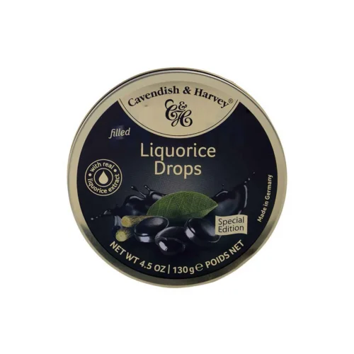 Bonbons à la réglisse Liquorice Drops 130g - CAVENDISH & HARVEY