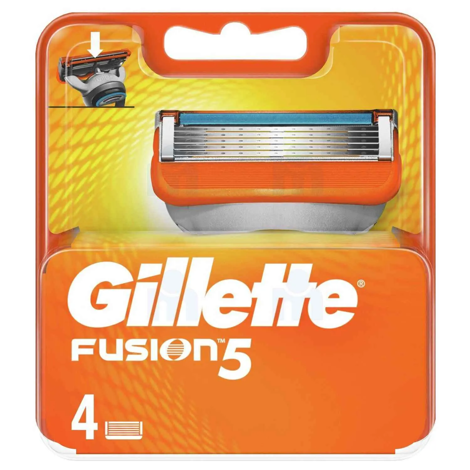 Cartouches de rechange de rasoir 5 lames Fusion5 x4 unités - GILLETTE
