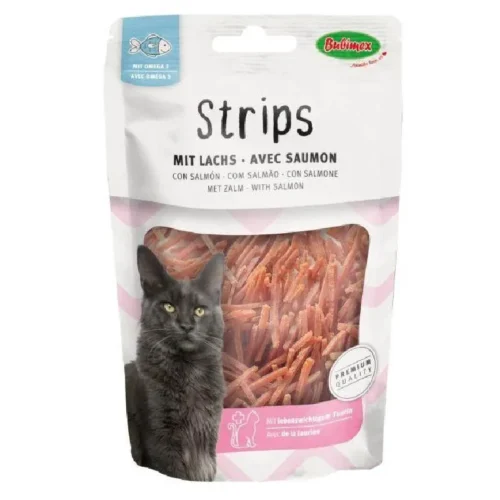 Strip de saumon pour chat 50g - BUBIMEX