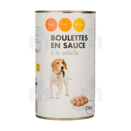 Boulettes pour chien en sauce à la volaille 1,24Kg - CASINO