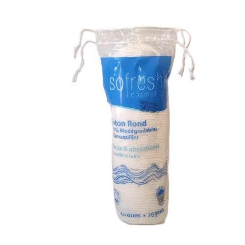 Disques coton ronds 70 pièces - SOFRESH