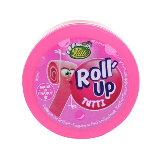 Chewing-gum en bande Roll Up saveur Tutti Frutti 29g - LUTTI