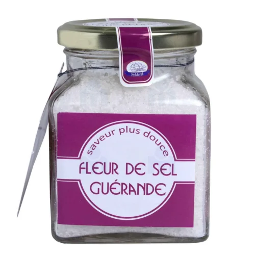 Fleur de sel Guérande iodé en verre 250g - SELDEREL