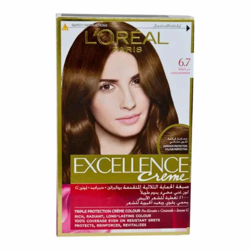 Coloration cheveux 6.7 marron chocolat - EXCELLENCE CRÈME