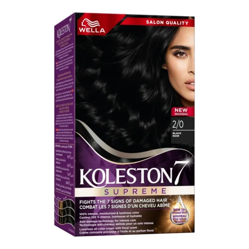 Coloration noir Wella 2/0 - KOLESTON