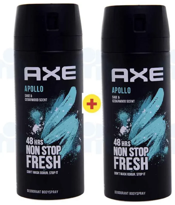 Lot de 2 déodorants bodyspray Apollo 2x150ml - AXE