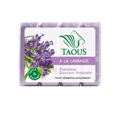 Savon à la lavande hydrate et rafraîchit 4x120g - TAOUS