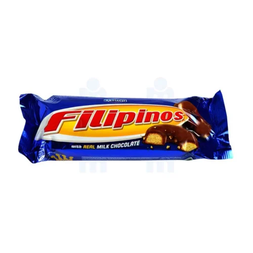 Biscuits enrobés de chocolat au lait 75g - FILIPINOS