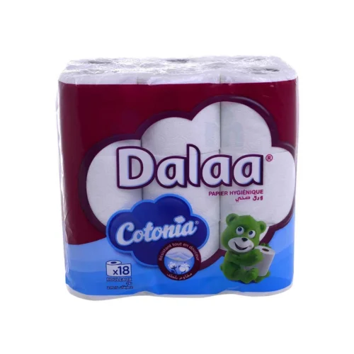 Papier toilette Cotonia 2 plis x18 rouleaux - DALAA