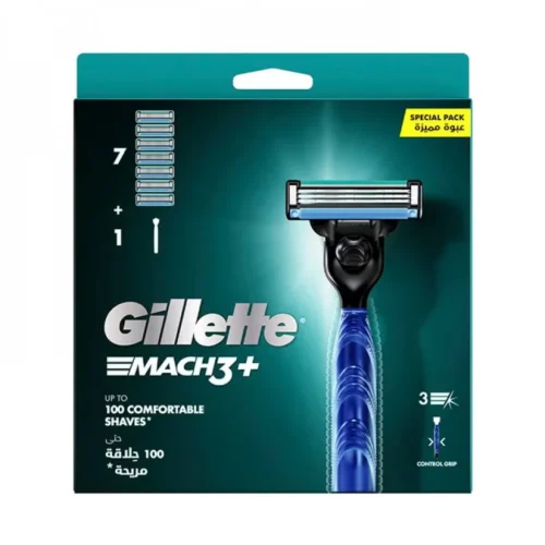 Packs rasoirs Mach 3 avec 7 lames de rechange - GILETTE