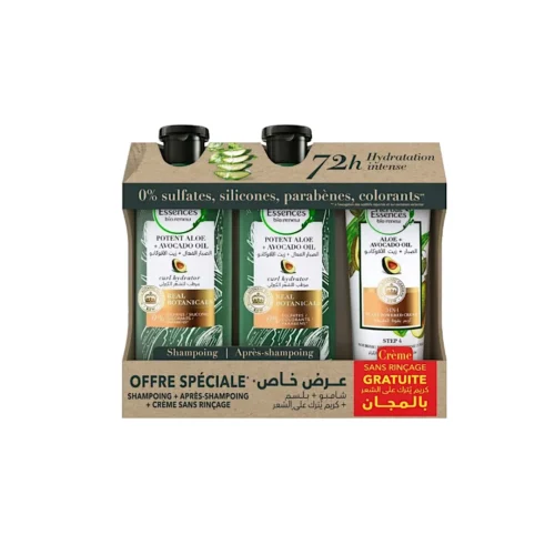 Shampooing avocat 400ml + Après shampooing 400ml + Crème 180ml - HERBAL ESSENCES