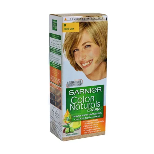 Coloration cheveux 8 blond clair  - GARNIER COLOR NATURALS