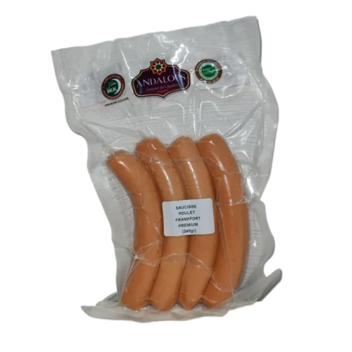 Saucisse Francfort x4 240g - ANDALOUS