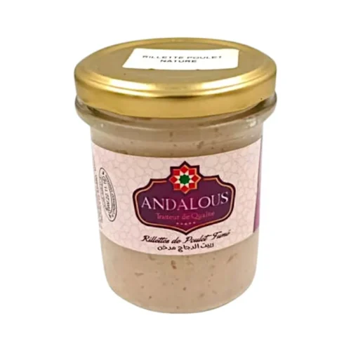 Rillettes de poulet fumé 170g - ANDALOUS