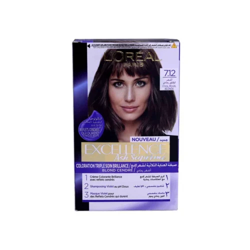 Coloration cheveux 7.12 Cool Pearl Blonde - EXCELLENCE ASH SUPREME