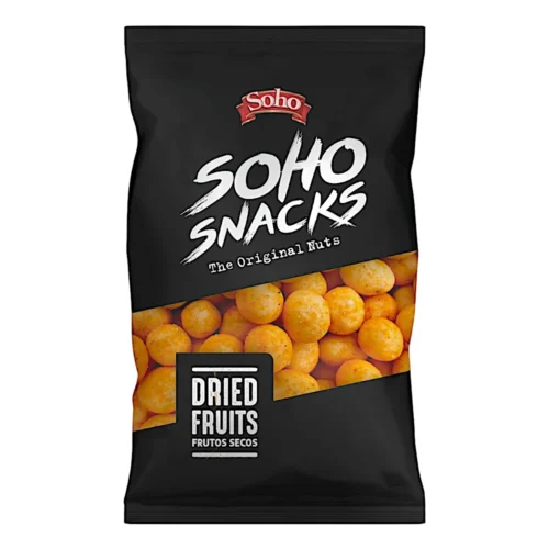 Cacahuètes saveur fromage en sachet 80g - SOHOSNACKS
