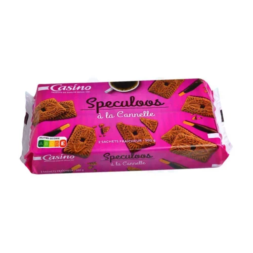 Biscuits à la cannelle Spéculoos x2 sachets 500g - CASINO