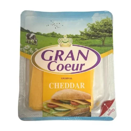 Fromage cheddar orange slice 100g - GRAN CŒUR
