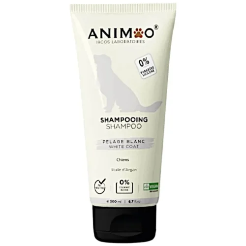 Shampoing pelage Blanc pour chien 200ml - ANIMOO