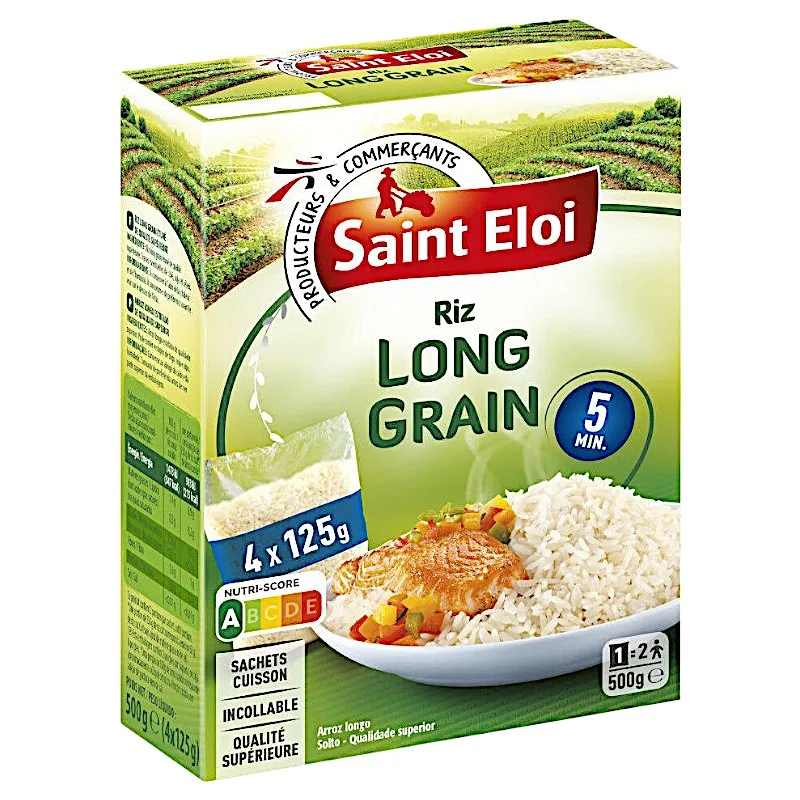 Riz long grain 5 min 4x125g - SAINT ELOI