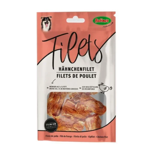 Filets de poulet pour chien t.S 70g - BUBIMEX